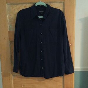 Banana Republic Factory Navy Button Down Shirt
